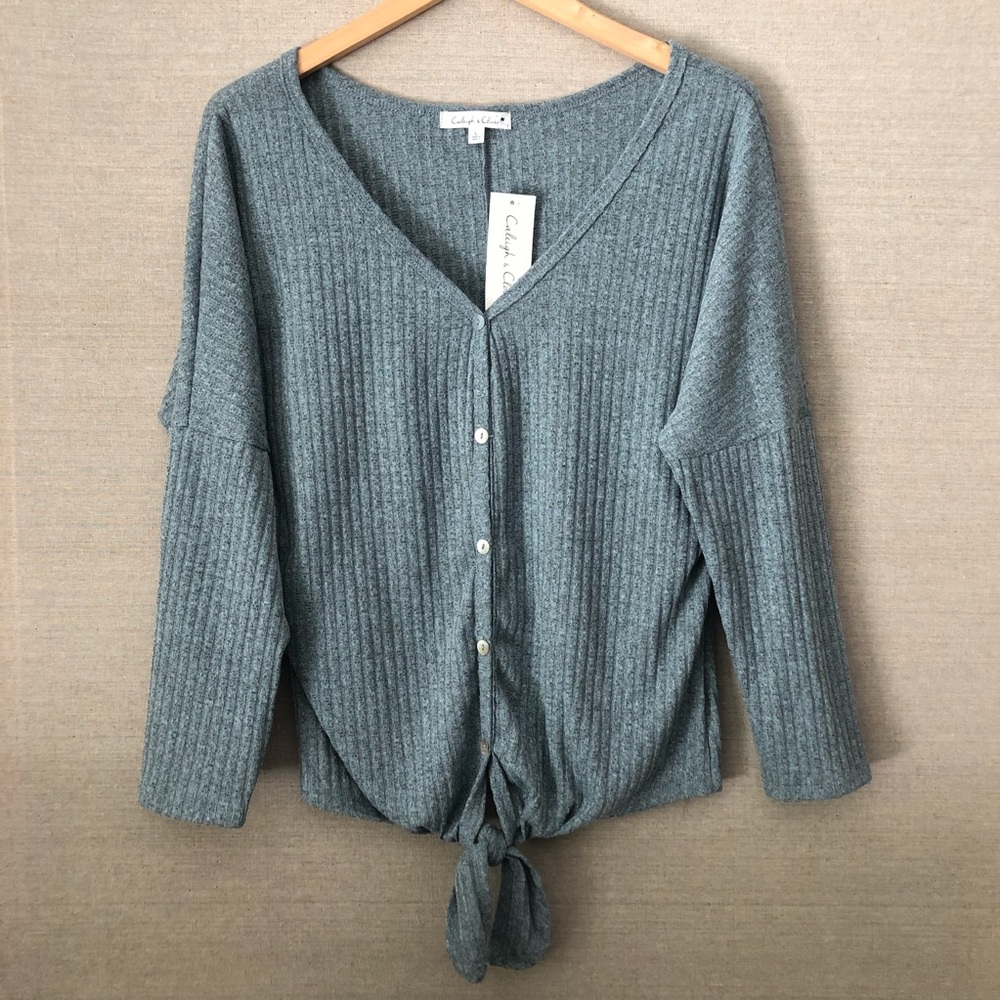 Caleigh & Clover NWT cozy rib knit top